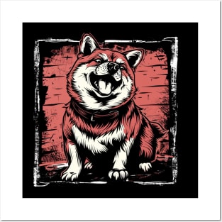 Retro Art Shiba Inu Dog Lover Posters and Art